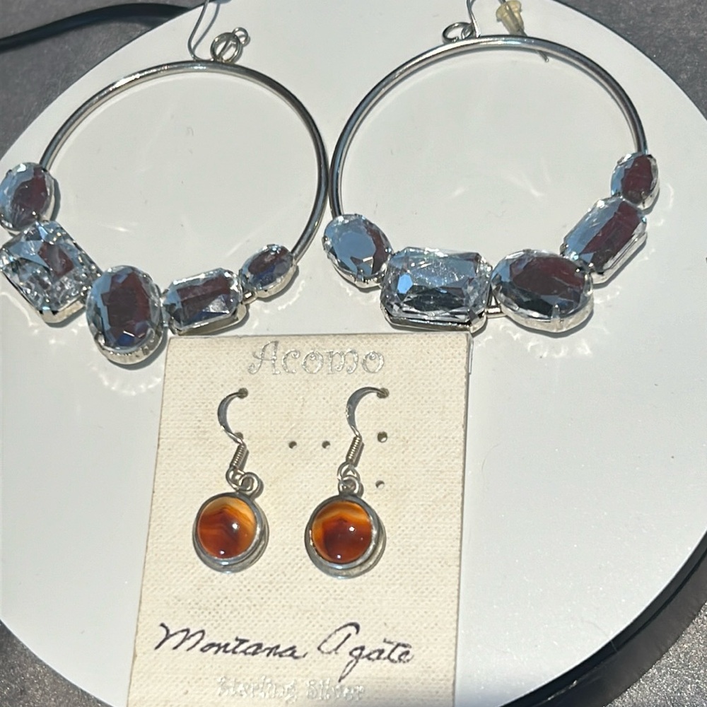 #25 A Lot Of Two Pairs Of Earrings